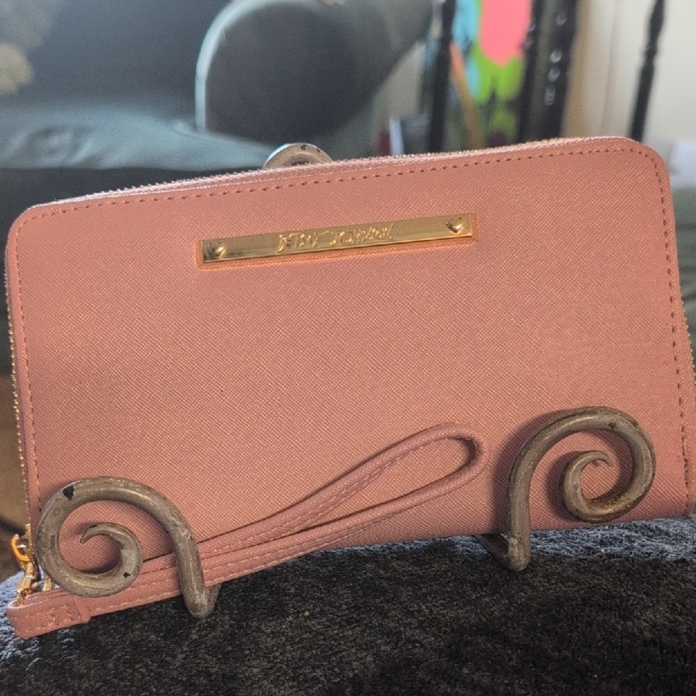 Betsy Johnston Zip Around Wristlet Wallet